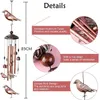 Dekorativa föremål Figurer Aluminium Tube Hummingbird Wind Chime Bronze Retro Iron Chimes Bells For Inhoor and Outdoor Home Garden Decoration Gift 230327