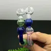 Smoking Pipes Coloured multi bubble right angle glass boiler Glass bongs Oil Burner Glass