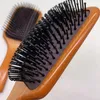 Top AVDA cepillo de paleta grande de madera Brosse Club cepillo de masaje para el cabello peine para prevenir la tricomadesis masajeador SAC para el cabello