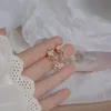 Studörhängen SJGU-317 Fashion Jewelry Crystal lämnar blomma utsökta för kvinnans semesterfest elegant örhänge