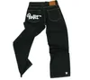 Jeans masculinos Y2K Men Hip Hop Gothic Street Rock Cloths Women Women Pants Harajuku Casual Black Denim Streetwear 230327