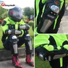 Knie pads elleboog rijstam roestvrijstalen motorfiets beschermende kussen motorcross racen body protector bewakers lichtgewicht hx-p15