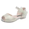 Sandales Robe Sandales pour Enfants Enfants Chaussures D'été Sandales Plage En Plein Air Enfants Chaussures Filles Jolie Princesse Fuzzy Pantoufles pour Enfants W0327