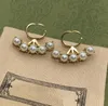 Fashion Stud Designer Classic Women's Cuban Multi-Style Studörhängen Vintage Pendant Crystal Jewelry Earrings Gift With Box