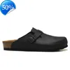 Sandali 2022 sandali firmati uomo donna pantofole scorrevoli Boston Soft Footbed Zoccoli Pelle scamosciata Cinturino con fibbia Scarpe Outdoor Indoor hombre