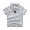 T-shirts été garçons coton actif enfant en bas âge enfants polo hauts t-shirts qualité vêtements pour enfants 230327