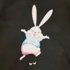 23ss designer kids t shirt child tshirt toddler tee baby boy clothes Round neck Pure cotton rabbit logo printing short sleeve t-shirt kids clothes