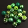 Otros OYKZA 20 mm Color colorido Estilo mixto Acrílico Chunky Beads 50pcs Mucho Beads para Bubblegum Chunky Beads Collar Joyería 230325