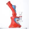 14mm Female Joint Hookahs Halloween Style Heady Glass Glass Bongs Unique Bongs Showerhead Perc Water Pipes Eye Teeth Oil Dab Rigs TX816