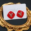2023 Designer New Foreign style jewelry net red Japanese and Korean handmade earrings S925 silver needle V
