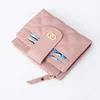 Wallets Women's Wallet Zipper Hasp cute wallet Student Small PU Wallet Coin Purse Fashion Women Card Holder Lovely Money Bag G230327