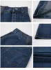 Röcke REALEFT Womens Midi Denim Spring Side Split High Wasit Jeans Straight Female Aline Bleistift Sommer 230327