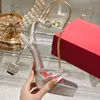 Roman sandals Latest fashion Fuchsia women shoes designer Rhinestone Decoration Party shoe 10.5cm high heeled open toe Ankle Strap sandal with box