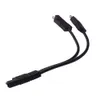 Consume electronics 2pcs/lot 25cm 18AWG SAE 1 to 2 SAE Power Extension Cable Y Splitter Adapter Car Solar Quick Release Disconnect DC Power Charging Automotive