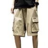 Мужские шорты мужские шорты хип -хоп длина колена на свободный тип