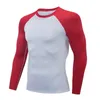 DIY T-shirt Men Compression Running T Shirt Fitness Tight Long Sleeve Sport Tshirt Training Jogging Shirts Gym Sportswear Quick Dry Rashgard Y2303