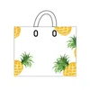 Emballage cadeau 50 pc sacs en plastique d'ananas stockage épais et Durable sac d'emballage de vêtements d'achat avec poignée emballage de bonbons