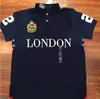 Herren Polos T-Shirt 100 % Baumwolle LONDON Atmungsaktives weißes Hemd Modemarke Stickerei Design S-5XL