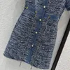 Urban Sexy Dresses Designer Chan 2023 Spring Summer Dresses For Women New Sexy Dinner Dress Ladies Tweed Coat Fashion Kirt Top-klass