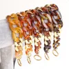 Bangle European och American Fashion Mosaic Multicolor Acrylic Chain Armband Personlighet Tvåfärgad handledsornament