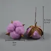 40 шт. Факовые хлопковые цветы сушеные хлопчатобумажные стебки