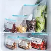 Organizzazione per la conservazione della cucina 55PCS Borsa per congelatore per alimenti riutilizzabile Stand Up Organizer superiore a tenuta stagna Fresh Shut Wrap Ziplock 230327