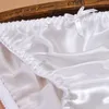 Dames slipje 2 stks/veel lieve meid boog lage taille vrouwelijk ademende sexy zijden ondergoed briefs pure zijden vork 230327