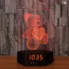 2023 LED Gadget Night Light Luminous 3D Small Night Light Creative Gift LED Wireless USB Tablellampa Färgglad fjärrkontroll