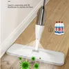 Vadrouilles Spray Floor Mop 360 Rotation Flat Mop avec tampons en microfibre réutilisables Brosse à fenêtre Nettoyage en profondeur Verre Dust Mop Home Cleaning Tool 230327