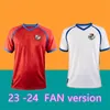 23 24 パナマサッカーユニフォームホーム赤アウェイ白 23 24 代表チームサッカーシャツエリックデイビスアルベルトキンテロ男性タイ品質