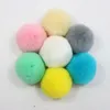 Keychains 6st/Lot Natural Real Fur Ball Pom Poms Fluffy Pompom Diy For Women Kids Winter Hats Skallies Beanies Sticked Cap 6-7CM