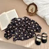 Pyjama's geboren Toddler Baby Girls Tutu Romper Dress Floral Print Tops en Ropmer Outfits Party Cosplay Costume 024M 230327