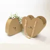 Confezione regalo 2023 Stock trasparente 2 pezzi / set Fioriera a forma di cuore Forniture per fioristi Regali di nozze San Valentino