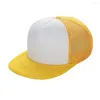 Ball Caps Personalizzato Promozionale Blank 5 Panel Mesh Foam Flat Brim Snapback Caos Trucker Baseball