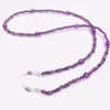 Catene 1 PC Colore viola Moda Occhiali da lettura Catena Perline retrò Occhiali da sole Occhiali da vista Cordoncino Tracolla Stringa Maschera