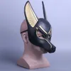 Party Masks Egyptian Anubis Cosplay Face Mask Wolf Head Jackal Animal Masquerade Props Party Halloween Fancy Dress Ball 230327