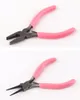 Cute Pink Color Handle Antislip Splicing and Fixing Jewelry Pliers Tools Equipment Kit for DIY Jewelery Accessory Design