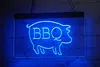 TR3503 LED -strip lampor Sign BBQ Pig Barbecue 3D Gravering Gratis design Partihandel