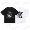 Men's T-Shirts New Trapstar London OUTLAW TEE Ghost Knight Print Casual Men and Women T230327