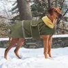 Dog Apparel Winter Warm Dog Coat Waterproof Large Dog Clothes Reflective High Collar Pet Coat For Medium Large Dogs Pets Outfit Clothing 230327