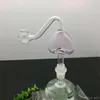 Smoking Pipes Coloured peach heart glass pot Glass bongs Oil Burner Glass Water Pipes Oil