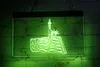 LD7421 LED Strip Lights Sign Flag USA Statue Liberty 3D Engraving Free Design Wholesale Retail