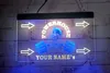 LX1020 LED Strip Lights Sign Your Names Woman Powerhouse Weightlifting 3D Engraving Dual Color Free Design Wholesale Retail