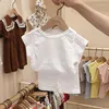 Ensembles de vêtements 2023 Enfants Suit décontracté Summer Corée de style coréen manche courte pour garçons et filles Coton Vêtements à domicile 2-5 ans