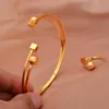 Bangle Ethiopian Cuff Gold Color Bead Bangles For Women Wedding Bridal Bracelets Jewelry Middle East African Bride Gifts