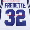 NCAA Brigham Young Cougars Jimmer Fredette College Basketball Jersey Bleu Blanc Hommes # 32 Jimmer Fredette Chemises Maillots cousus