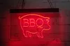 TR3503 LED -strip lampor Sign BBQ Pig Barbecue 3D Gravering Gratis design Partihandel