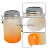 Sublimation Blanks Solar Powered Blank Mason Jars Lanterns Outdoor Waterproof Firefly Lights With Hangers For Regar Mou Dhsj5