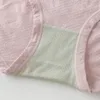 Women's Panties 2Pcs Jacquard Cotton Crotch Lingeries Hip Lift Abdomen Granny Panties Crotch Full Brief Breathable Flexible Soft Underwear Women 230327