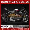 Motorcykelmässor för Ducati Street Fighter Panigale V 4 V4 S R V4S V4R 2018-2022 Kroppsarbete 167NO.15 V4-S V4-R 21 22 V-4S V-4R 2021 2022 Injektion Molding Bod Black Stock Stock Stock